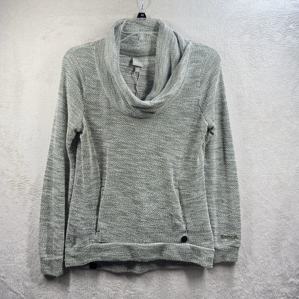 Bench Cowl Neck Textured Pullover Sweater Women's‎ XS Gray Pockets